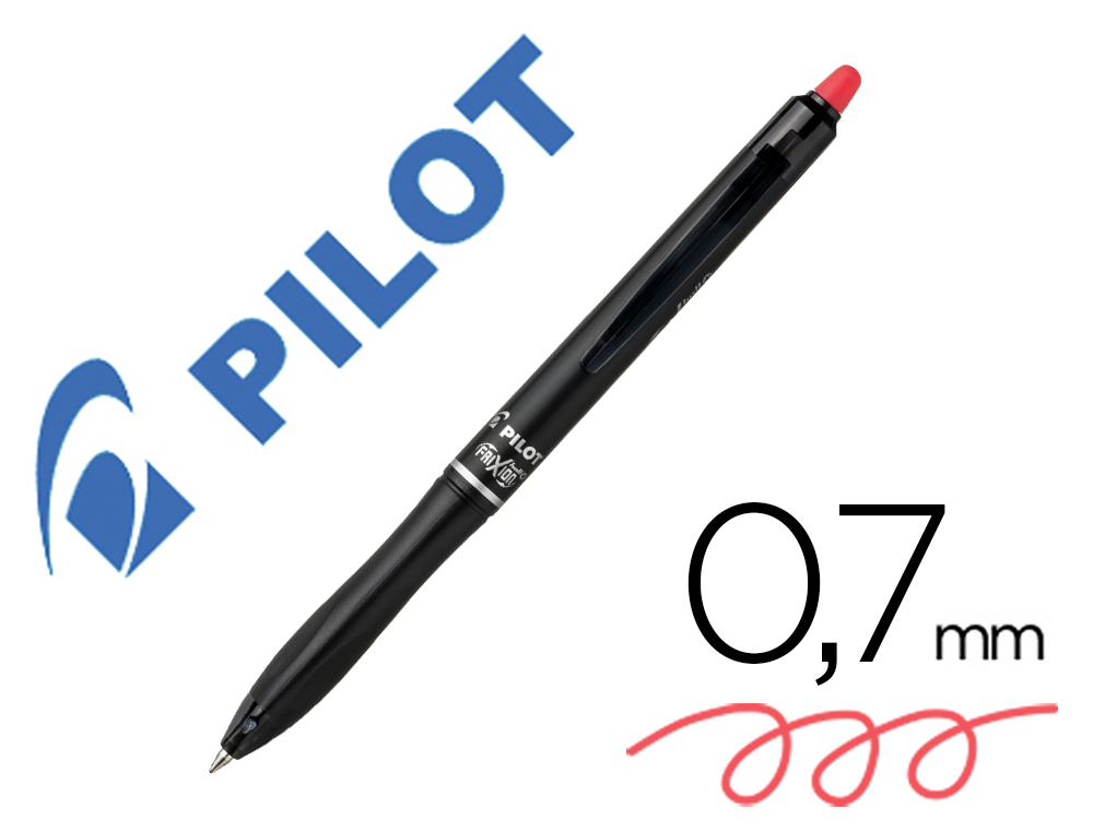 ESFEROGRAFICA PILOT FRIXION BALL PLUS APAGAVEL 0,7 MM PONTA MEDIA VERMELHO
