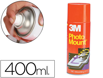 COLA SPRAY ADESIVA PERM 3M PHOTO MOUNT, DE 400 ML