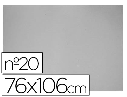 CARTAO CINZA 760X1060 MM, DE 2,0 MM