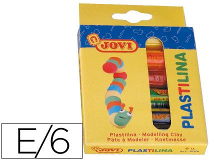 PLASTICINA JOVI CORES SORTIDAS - 6 BARRAS