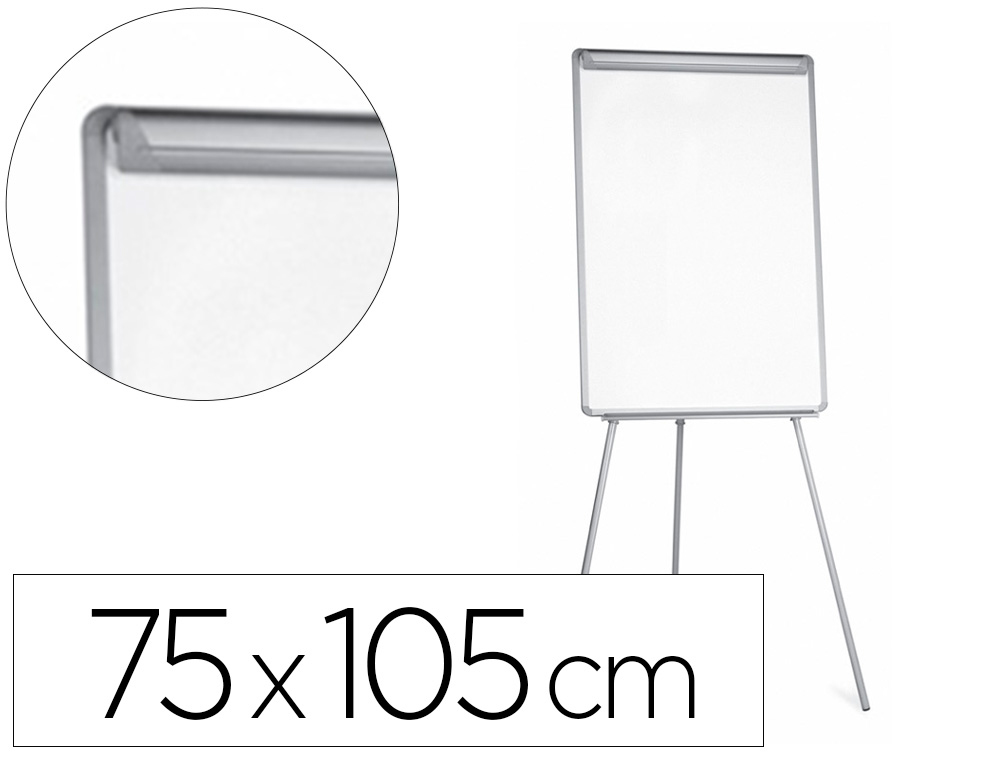 QUADRO BRANCO Q-CONNECT COM TRIPE 75X105 CM PARA CONVENCOES