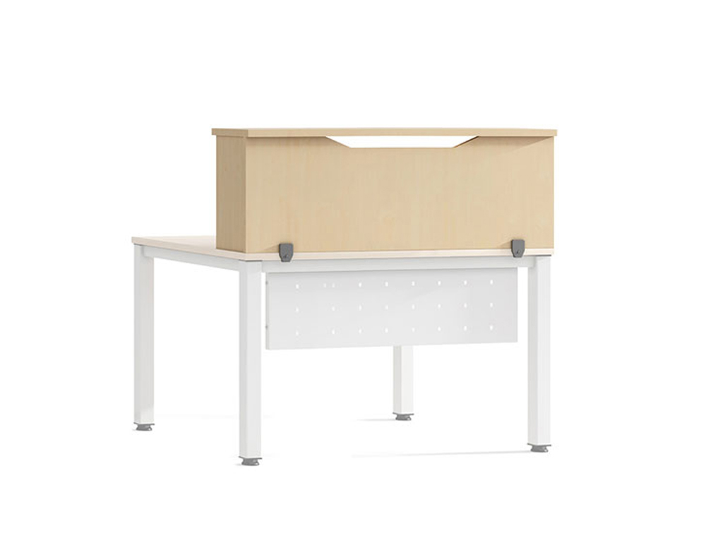 APOIO DE SECRETARIA ROCADA VALIDO PARA MESAS WORK METAL EXECUTIVE 100X30X40 CM ACABAMENTO AA01 FAIA/FAIA