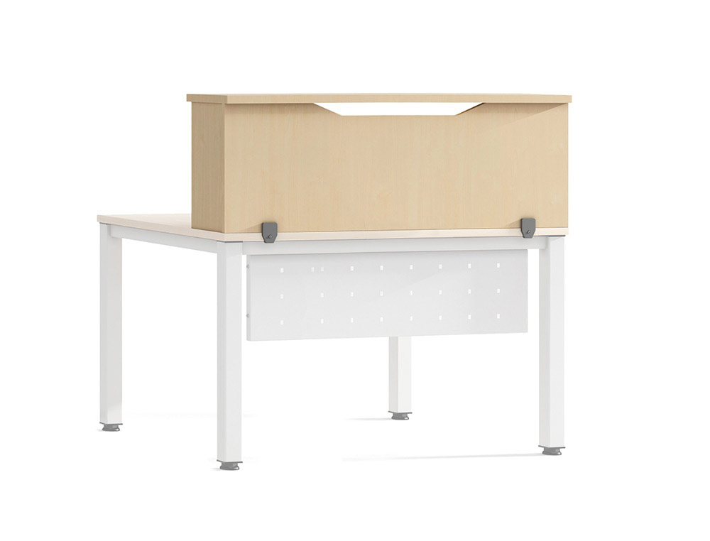 APOIO DE SECRETARIA ROCADA VALIDO PARA MESAS WORK METAL EXECUTIVE 120X30X40 CM ACABAMENTO AA01 FAIA/FAIA