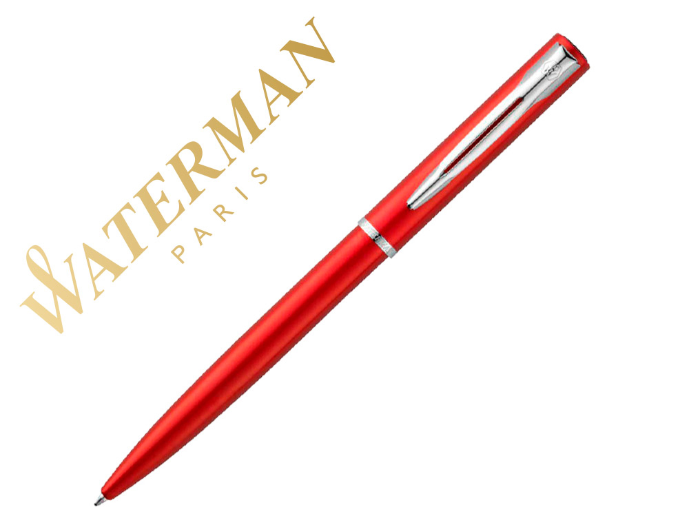 ESFEROGRAFICA WATERMAN ALLURE LACADA VERMELHO EM ESTOJO DE OFERTA