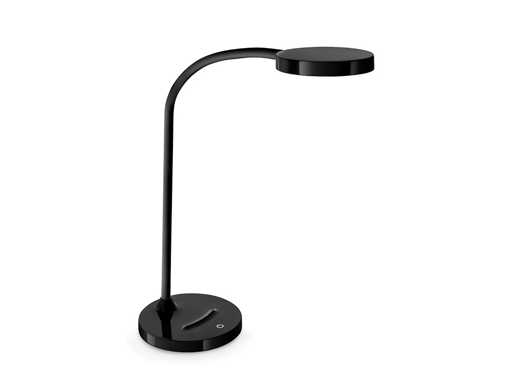 CANDEEIRO DE ESCRITORIO CEP FLEX PLASTICO LED DE 4W BRACO FLEXIVEL TATIL COR PRETO 160X600 MM LAMPADA NAO SUBSTITUIVEL