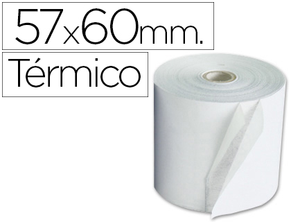 ROLO DE CALCULADORA EXACOMPTA TERMICO 57 MM X 60 MM 55 G/M2