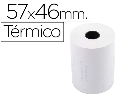 ROLO DE CALCULADORA EXACOMPTA TERMICO 57 MM X 46 MM 55 G/M2