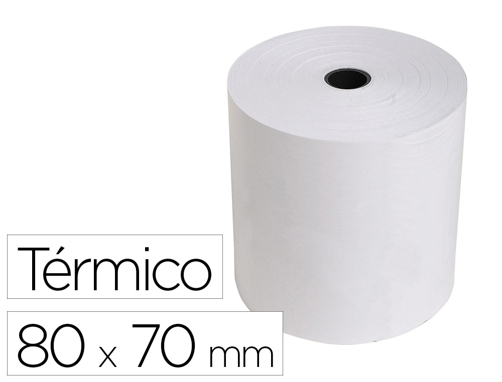 ROLO DE CALCULADORA EXACOMPTA TERMICO 80 MM X 80 MM 55 G/M2