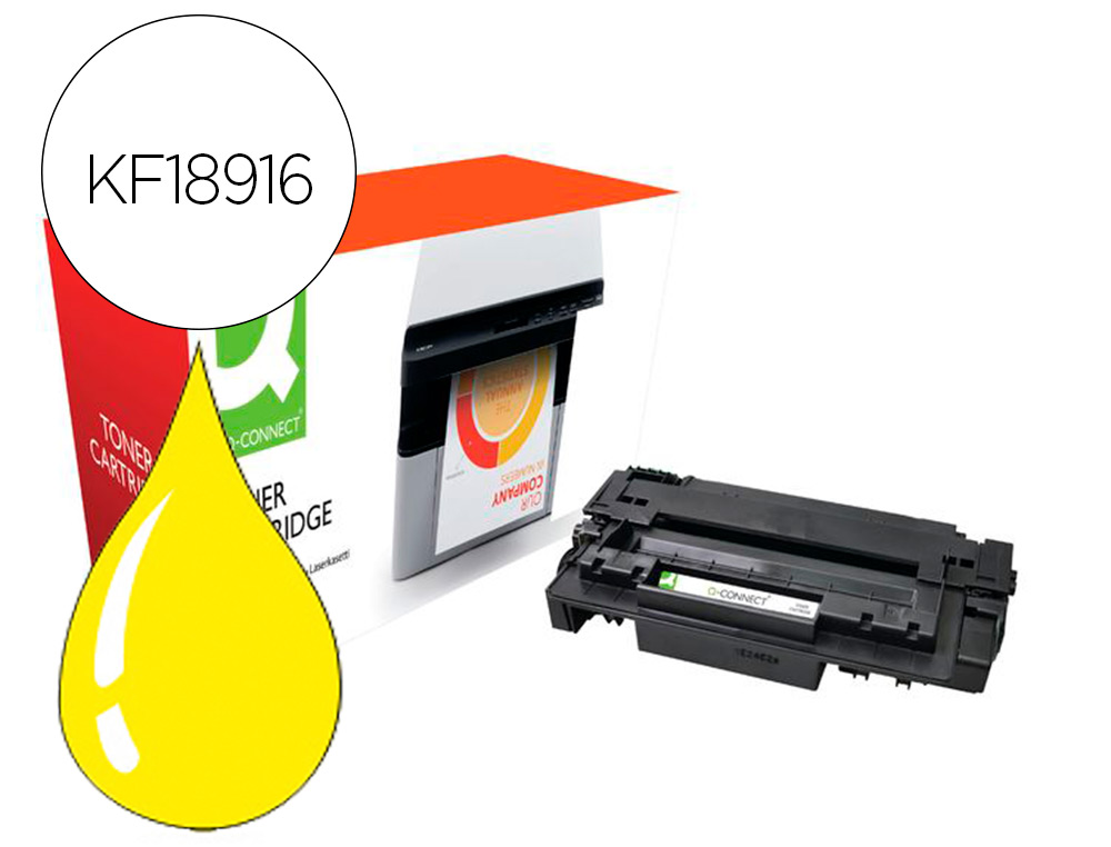 TONER COMPATIVEL Q-CONNECT CANON LBP710Y I-SENSYS LBP-710 / 712 AMARELO 10000 PAGINAS