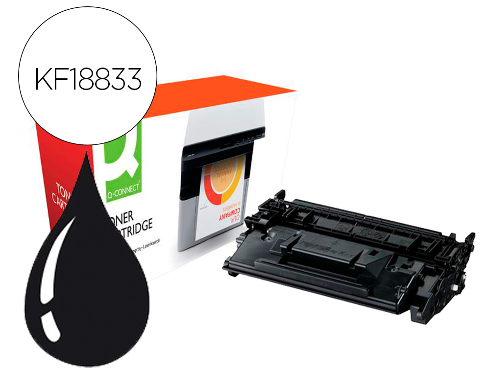 TONER COMPATIVEL Q-CONNECT CANON LBP214 I-SENSYS LBP 212 / 214 / 215 PRETO 3100 PAGINAS