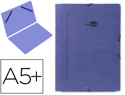 PASTA DE ELASTICOS LIDERPAPEL QUARTO, SIMPLES AZUL