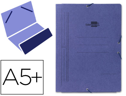 PASTA DE ELASTICOS LIDERPAPEL QUARTO, COM BOLSA AZUL