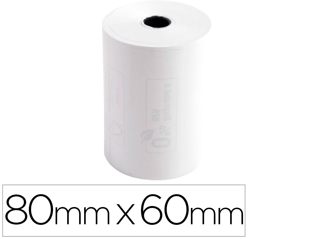 ROLO CALCULADORA EXACOMPTA TERMICO 80 MM X 60 MM 48 G/M2