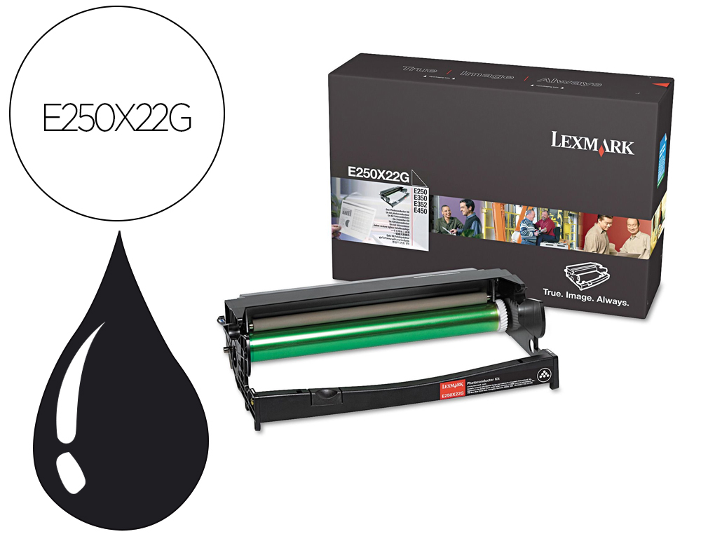TAMBOR LEXMARK E250X22G E250 / E350 / E352 / E450 PRETO 30000 PAGINAS