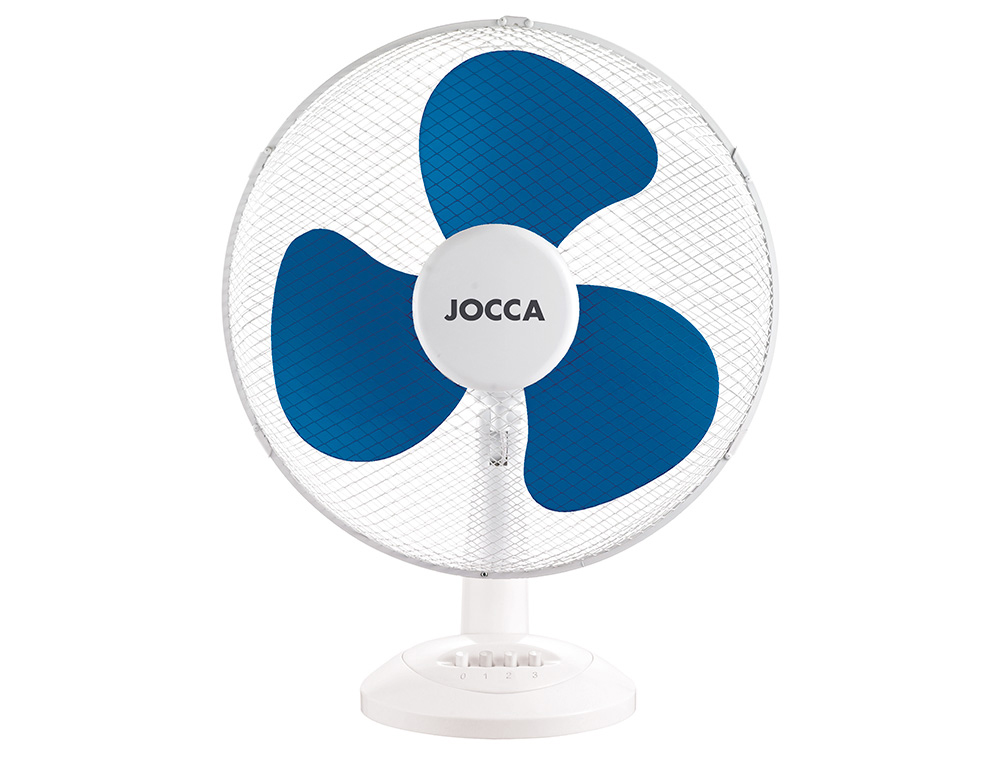 VENTILADOR DE SECRETARIA JOCCA 3 VELOCIDADES 40 W SISTEMA OSCILACAO E CABECA BASCULANTE DIAMETRO 300 MM 380X350X170 MM
