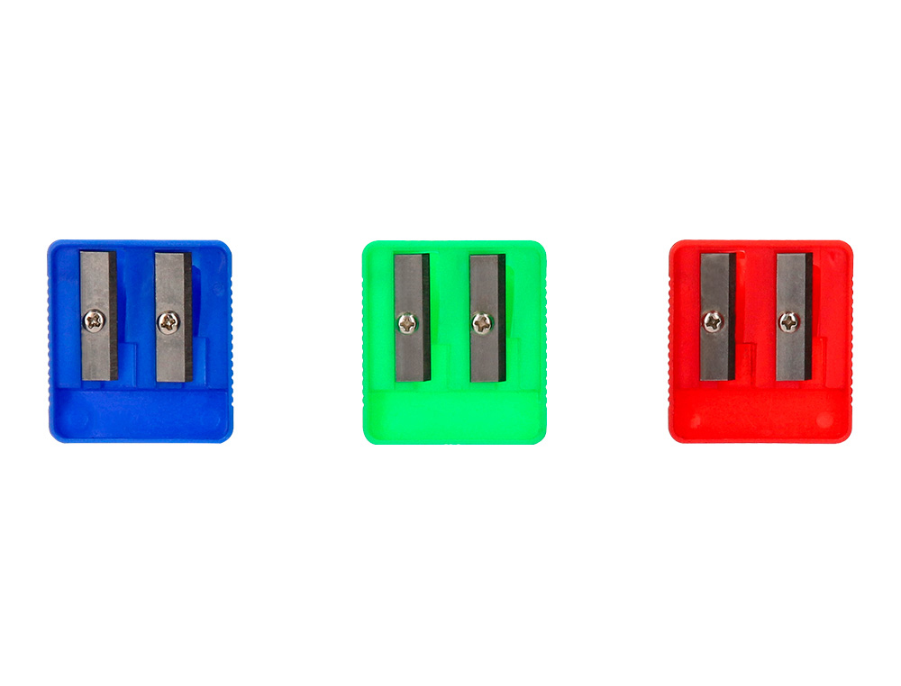 APARA LAPIS LIDERPAPEL PLASTICO 2 USOS CORES SORTIDAS