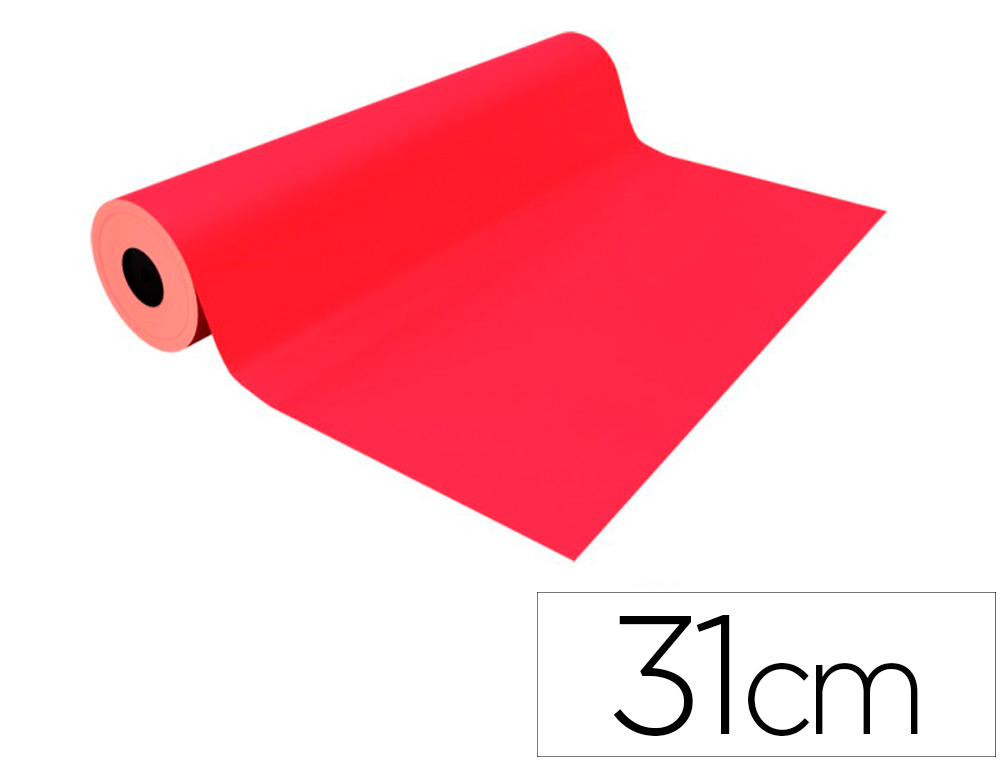 PAPEL FANTASIA BASIKA METALIZADO VERMELHO BOBINE LARGURA 31 CM COMPRIMENTO 80 M