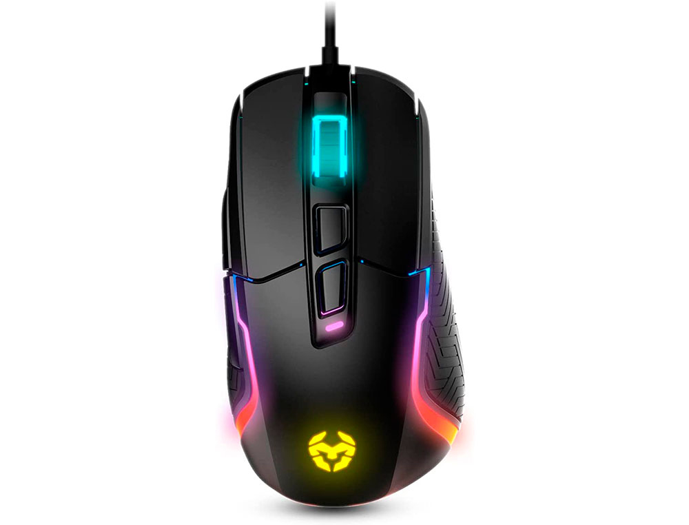 RATO KROM KICK GAMING RGB OTICO 800-6200 DPI 7 BOTOES ILUMINACAO LED RGB ARCO-IRIS
