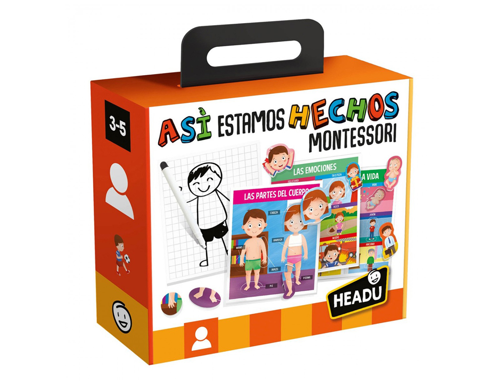JOGO DIDATICO HEADU E ASSIM QUE SOMOS FEITOS MONTESSORI