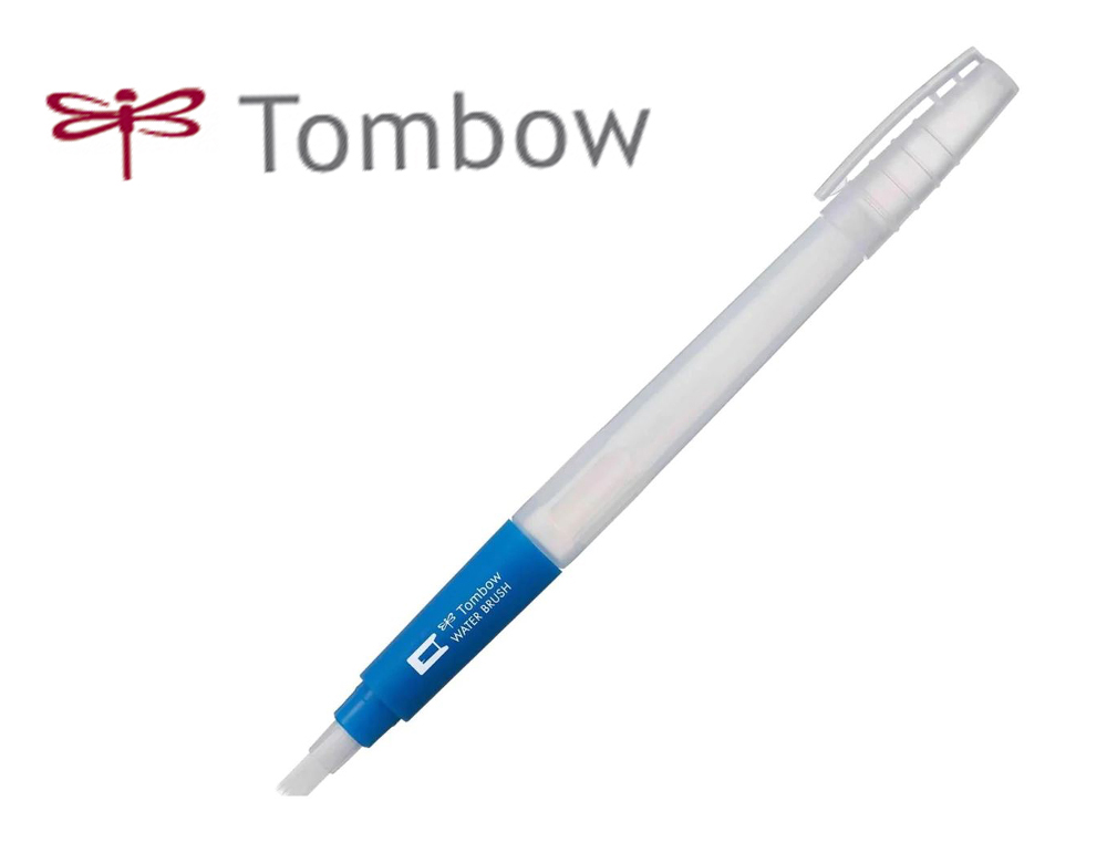PINCEL TOMBOW WATER BRUSH COM DEPOSITO RECARREGAVEL PONTA FINA BLISTER DE 1 UNIDADE
