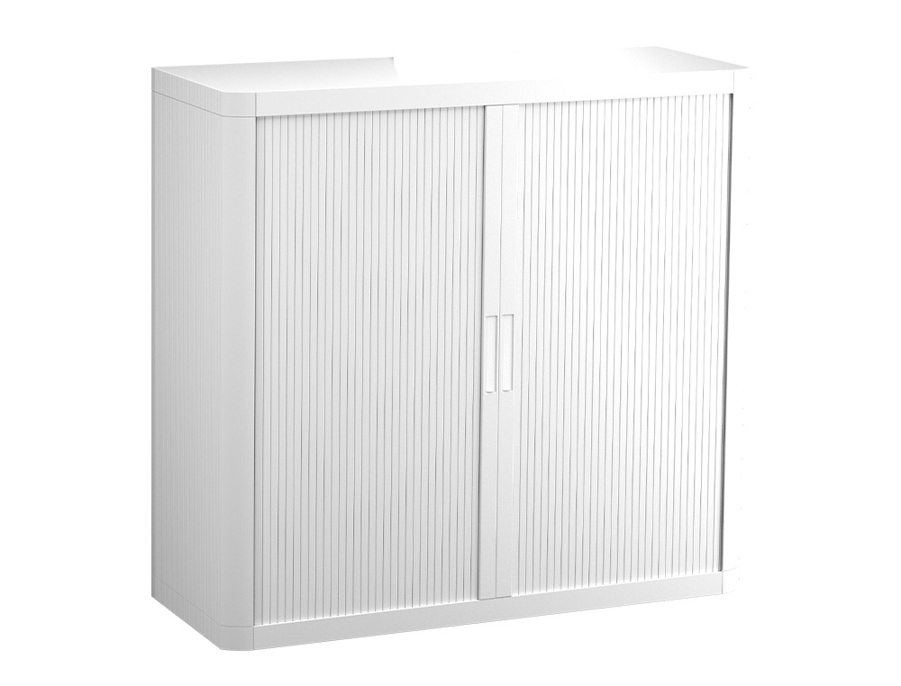 ARMARIO FAST-PAPERFLOW ESTRUTURA DE ACO E POLIESTIRENO COM 2 PORTAS DE CORRER 1 M COR BRANCO