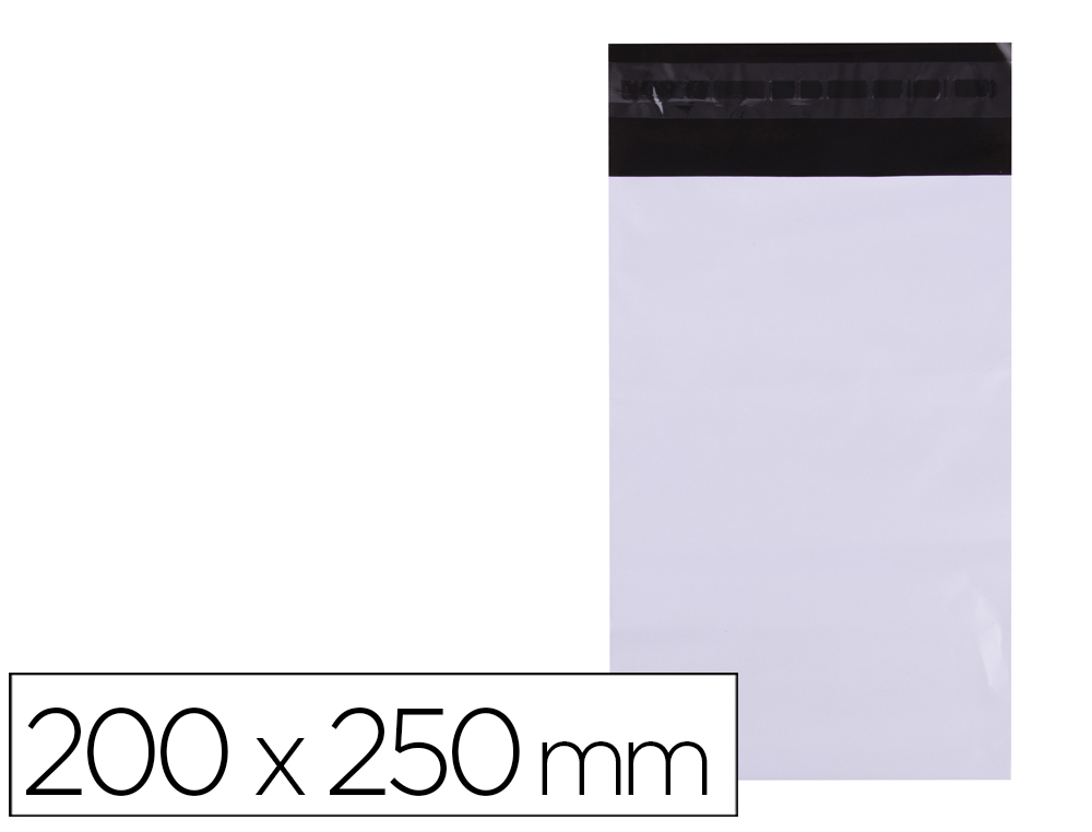 BOLSA PLASTICO AUTO SELADA ADESIVA APLI OPACA 200X250 MM EMBALAGEM DE 50 UNIDADES