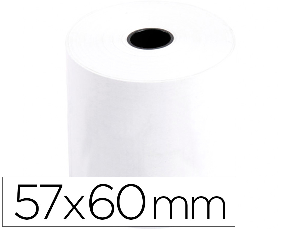 ROLO TERMICO PARA IMPRESSORA GREENING 57 MM LARGURA X 60 MM DIAMETRO SEM BISFENOL EM PAPEL DE 70 GR