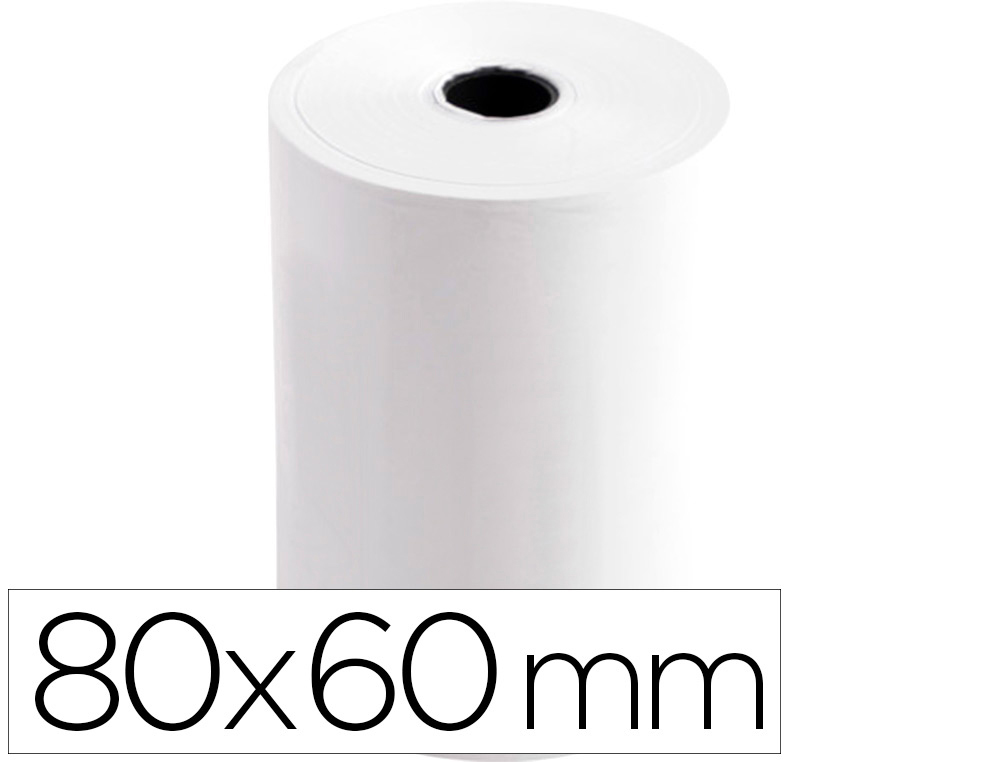 ROLO TERMICO PARA IMPRESSORA GREENING 80 MM LARGURA X 60 MM DIAMETRO SEM BISFENOL EM PAPEL DE 70 GR