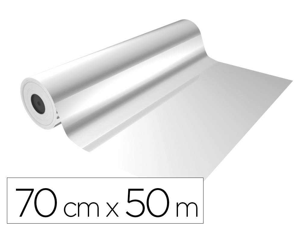 PAPEL FANTASIA BASIKA POLIPROPILENO TRANSPARENTE BOBINE LARGURA 70 CM COMPRIMENTO 50 M