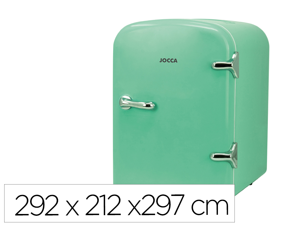 REFRIGERADOR PORTATIL JOCCA COM ASA CAPACIDADE 4L TURQUESA 292X212X297 MM