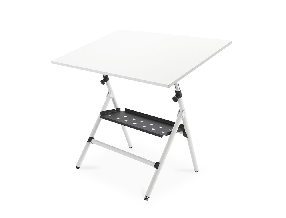 MESA DE DESENHO ROCADA RD-175 ESTRUTURA METALICA DOBRAVEL REGULAVEL EM ALTURA TABULEIRO 75X90 CM