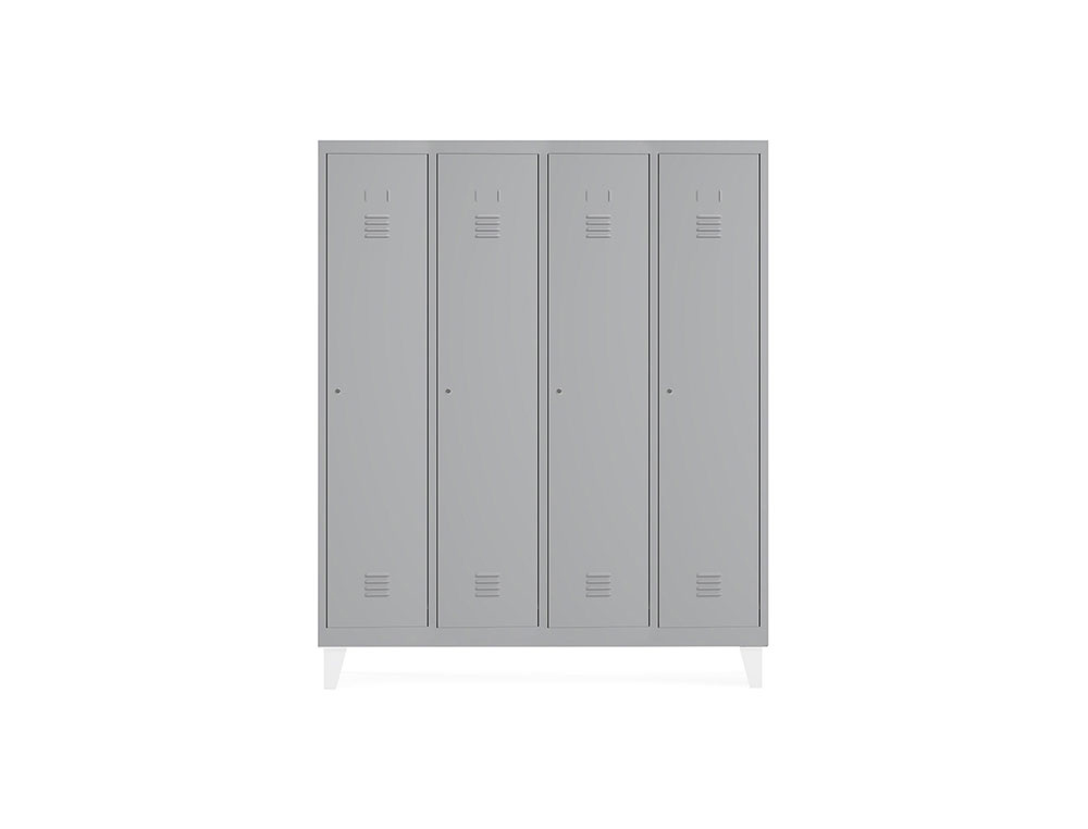 ARMARIO METALICO ROCADA 300 4 MODULOS X 1 PORTA CINZA 1210X500X1800 MM