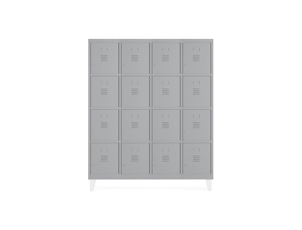 ARMARIO METALICO ROCADA 300 4 MODULOS X 4 PORTAS CINZA 1210X500X1800 MM