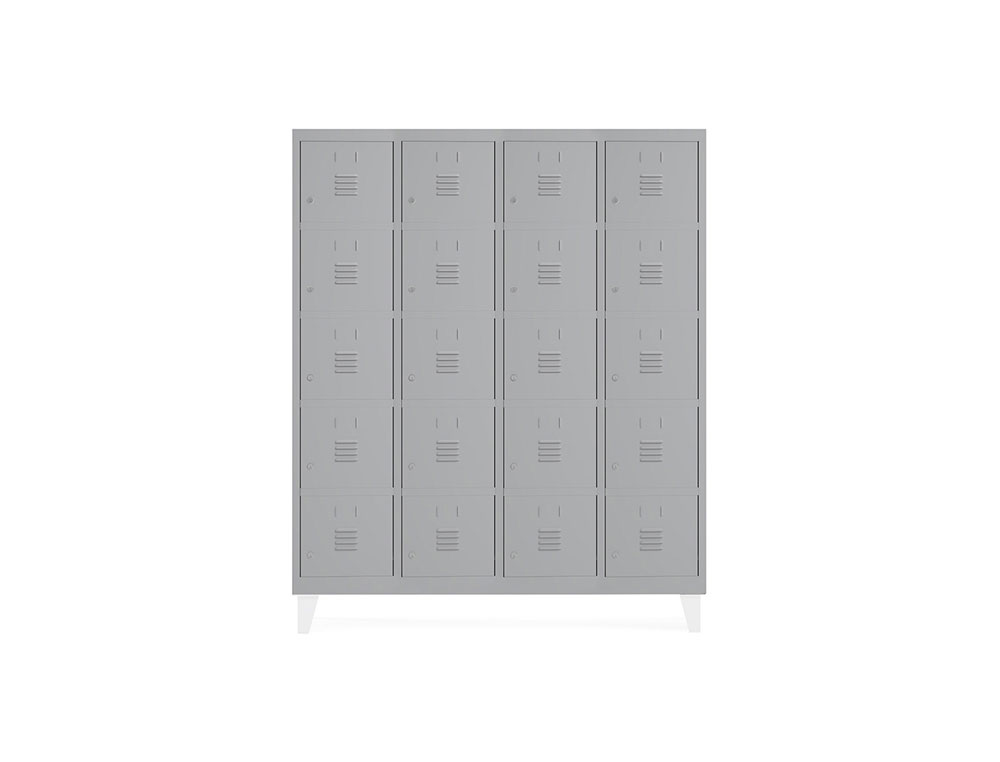 ARMARIO METALICO ROCADA 300 4 MODULOS X 5 PORTAS CINZA 1210X500X1800 MM