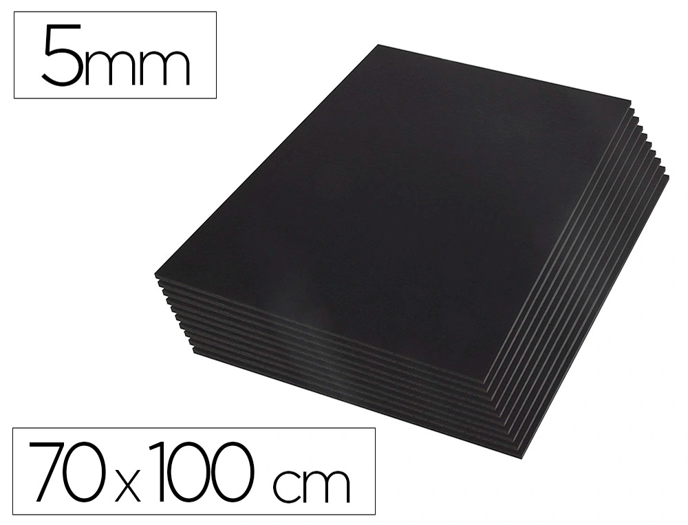 CARTAO K-LINE LIDERPAPEL PRETO DUPLA FACE 70X100CM ESPESSURA 5 MM