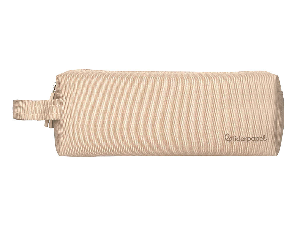 ESTOJO ESCOLAR LIDERPAPEL CLASSIC RETANGULAR COM ASA 2 FECHOS 210X80 MM CREME