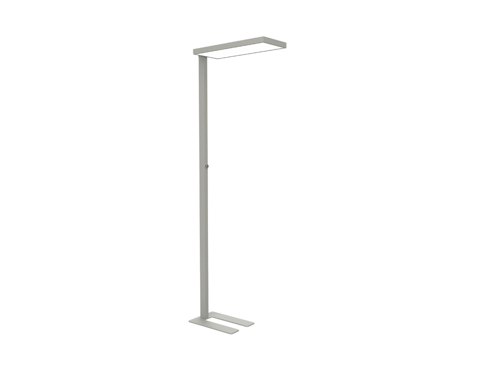 CANDEEIRO DE PE MAUL LED JURA ALUMINIO COR PRATA 1200X500X120 MM