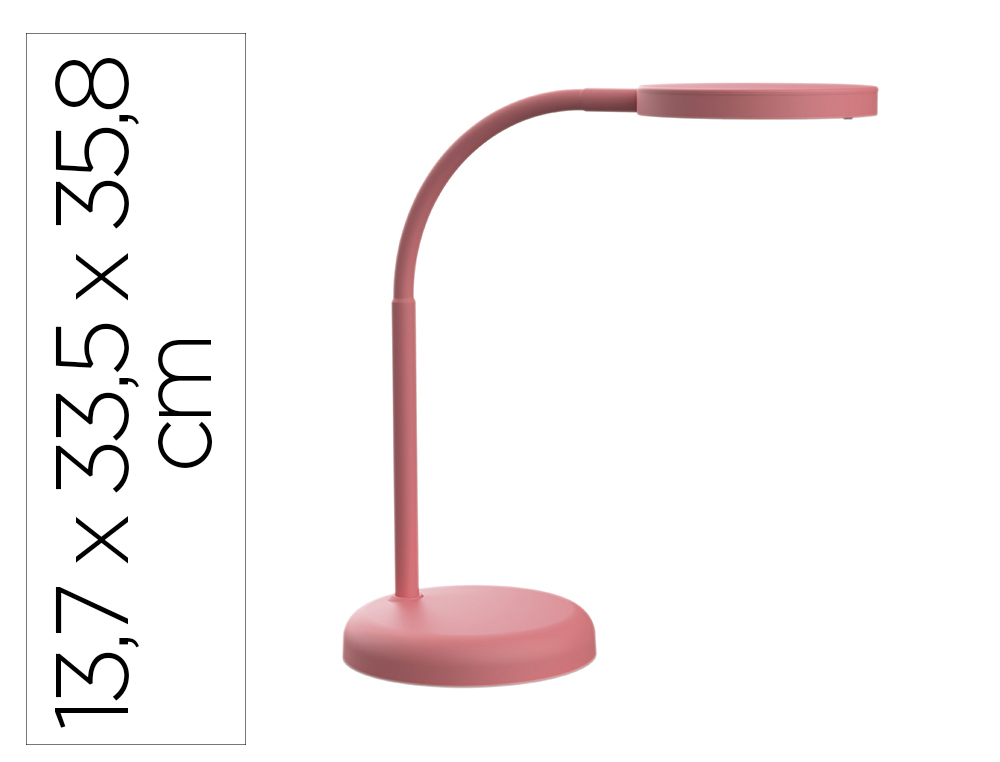CANDEEIRO DE ESCRITORIO MAUL LED JOY COR ROSA 137X335X358 MM