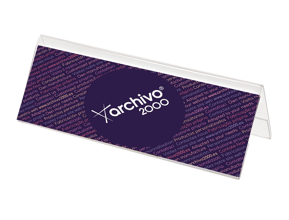 IDENTIFICADOR SECRETARIA ARCHIVO 2000 PVC FLEXIVEL 100% RECICLAVEL DIN A4 TRANSPARENTE 85X300X102 MM