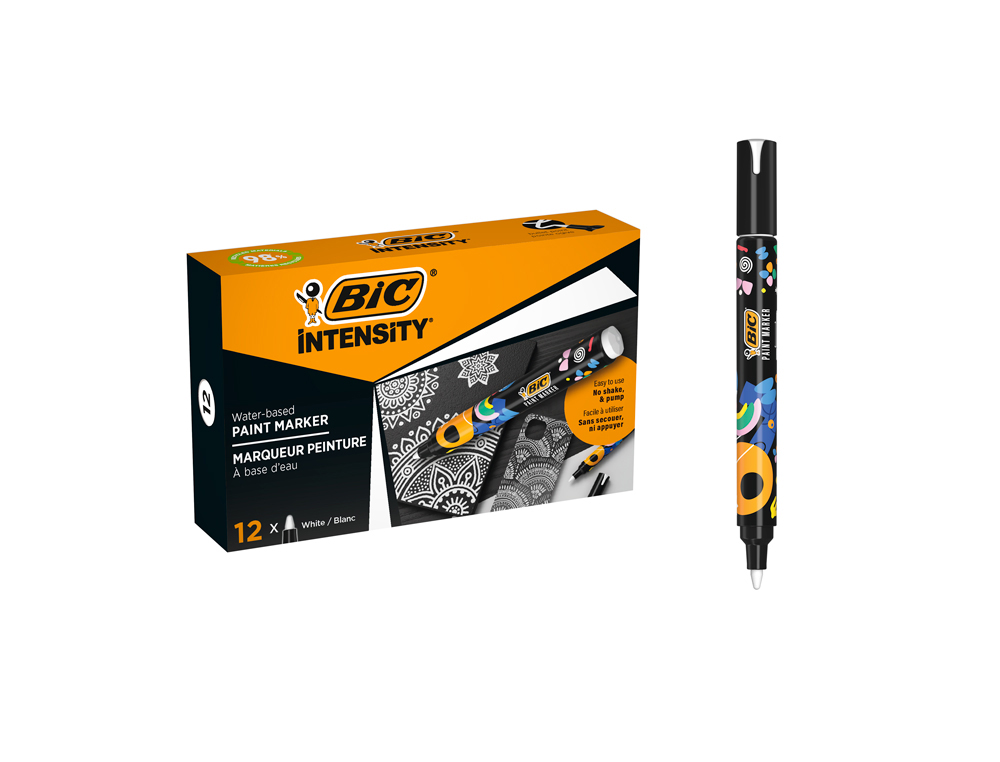MARCADOR BIC INTENSITY PAINT MARKER COR BRANCO