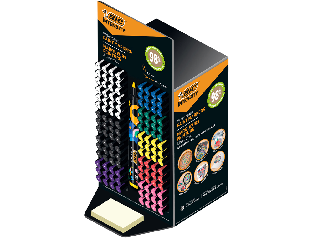 MARCADOR BIC INTENSITY PAINT MARKER EXPOSITOR DE 120 UNIDADES CORES SORTIDAS