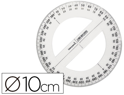 CIRCULO DE PLASTICO LIDERPAPEL DIAMETRO 10 CM