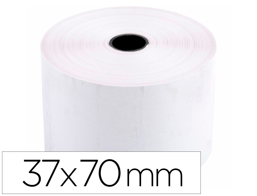 ROLO PAPEL PARA IMPRESSORA 37X70X11 MM 60 GR