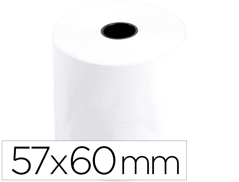 ROLO TERMICO PARA IMPRESSORA 57X60X11 MM 58 GR