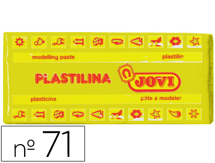 PLASTICINA JOVI 71 150 GR AMARELO ESCURO