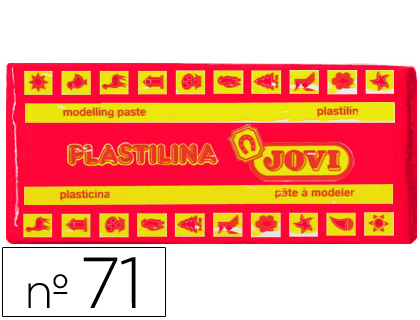 PLASTICINA JOVI 71 150 GR RUBI