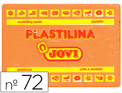 PLASTICINA JOVI 72 350 GR LARANJA