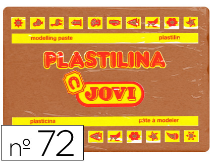 PLASTICINA JOVI 72 350 GR CASTANHO