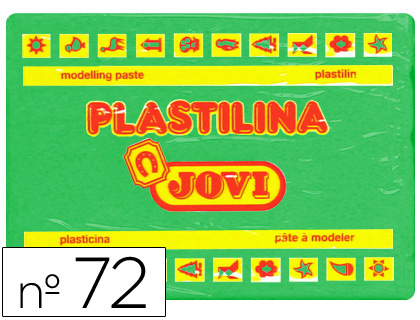 PLASTICINA JOVI 72 350 GR VERDE CLARO