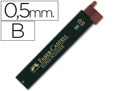 MINAS FABER GRAFITE 9065 0,5MMB CAIXA 12 MINAS